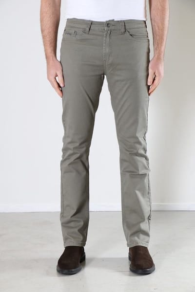 New Star Jacksonville Stretch grijs-groen - heren broek - W30 / L30