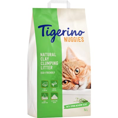 2x14l Nuggies - Fresh - Tigerino Kattenbakvulling