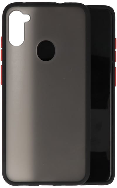 Hoesje Geschikt voor de Samsung Galaxy A11 - Hard Case Backcover Telefoonhoesje - Zwart