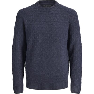 JACK&JONES - JPRBLASIMON STRUCTURE KNIT CREW NECK LN - Heren - Gebreide truien