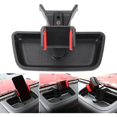 Mobiele telefoonhouder Autohouder Draaibare telefoonhouder voor Jeep Wrangler JK black