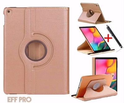 Samsung Galaxy Tab S5e T720 / Galaxy Tab 725, HiCHiCO Tablet Hoes Met 360° draaistand Goud en Stylus Pen