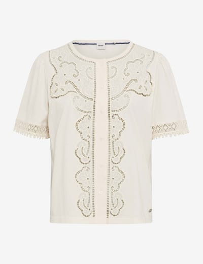 Brax Dames Shirt  Style CELINA S soft ecru, crèmewit, maat 36