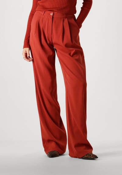 Ydence Pants Phoebe Tall Broeken Dames - Rood - Maat XS