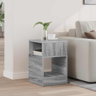 vidaXL - Bijzettafel - Grijs - Sonoma - 30,5 - x - 30 - x - 45 - cm - Bewerkt - hout