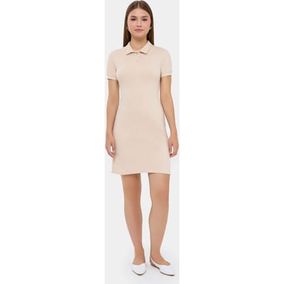 Knopen-Detail Mini Jurk