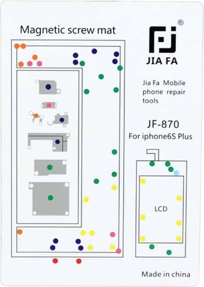 Let op type!! JIAFA Magnetic Screws Mat for iPhone 6s Plus
