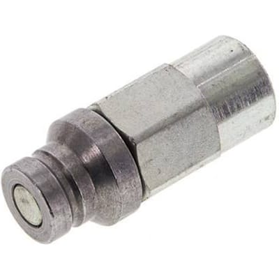 Stalen DN 4 Vlakdichtende Koppeling Insteeknippel G 1/8 inch Binnendraad D 13.5mm