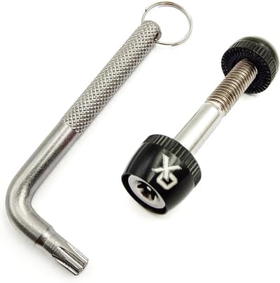 Zadelpen Beveiliging - Anti-diefstal Pin - Fiets Beschermen - Verbeterde 7-lobe pin - M6 x 45mm - Zwart