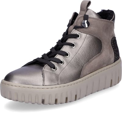 Waldläufer dames enkellaars Livia taupe metallic