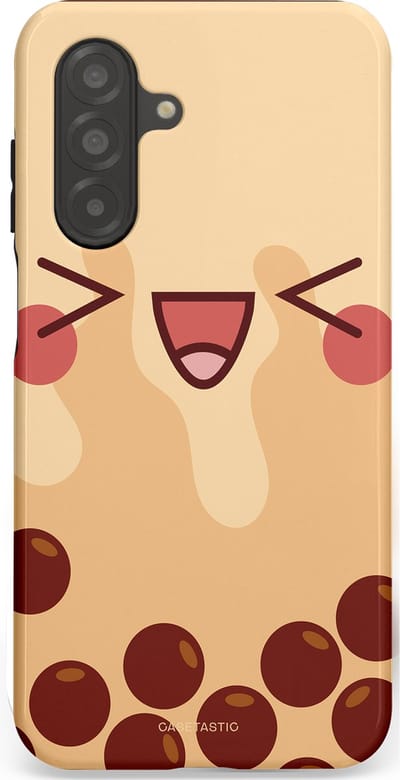 Casetastic Hoesje Geschikt voor Samsung A26 - Stijlvolle Beschermende Duo-layer Case - Smeltende caramel bolletjes