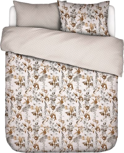 ESSENZA Jackie Dekbedovertrek Vanilla - Tweepersoons – 200x220 cm + 2 kussenslopen 60x70 cm