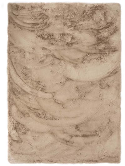 Fluffy vloerkleed - Comfy plus taupe 140x200