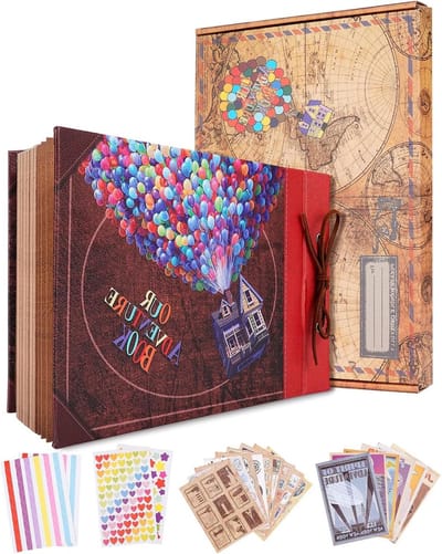 Adventure Book Scrapbooking Album DIY Fotoalbum Guestbook - Herinneringsalbum Verjaardag Cadeau