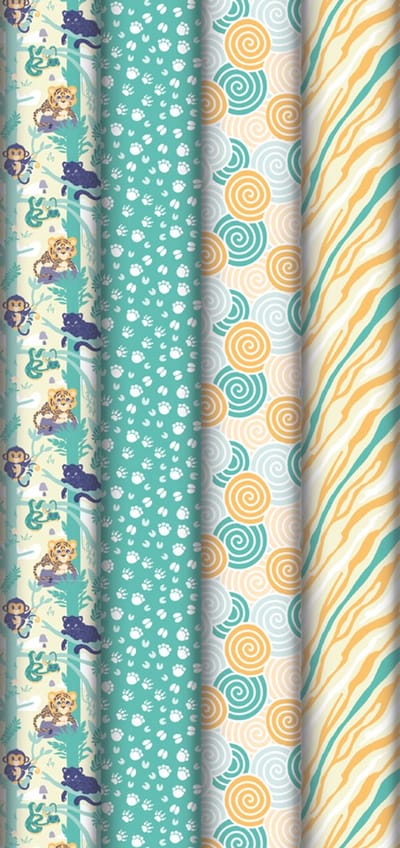 Clairefontaine Cadeaupapier 'Jungle', in display