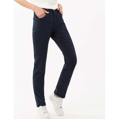Brax Dames Broek  Style CAROLA, donkerblauw, maat 34