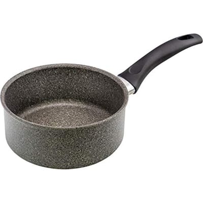 Ballarini Ferrara Steelpan 16cm Gemaakt in Italië Inductie Compatibel Steelpan met Eén Handvat Granitium Coating Japans 1.3L 5-Laags [Officiële Retailer] 75002-120
