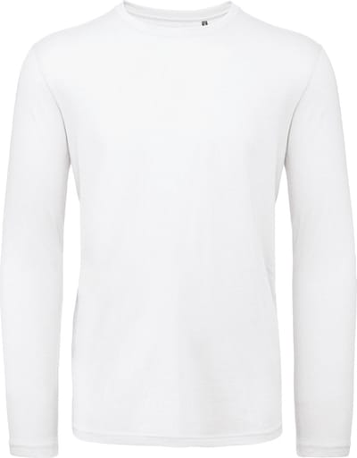 B&C Men's organic Inspire long-sleeve T-shirt CGTM070 - White - L