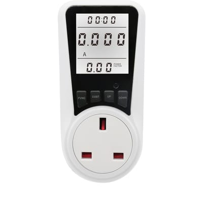 LCD-scherm Elektriciteitsverbruik Vermogensmeter Socket Energie Watt Spanning Ampère Tester Wattage kWh UK-2 with backlight