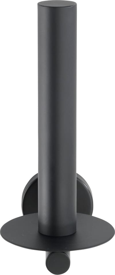 WENKO Reserverolhouder Bosio RVS zwart mat - Toiletrolhouder - Toiletpapier houder - WC Rolhouder