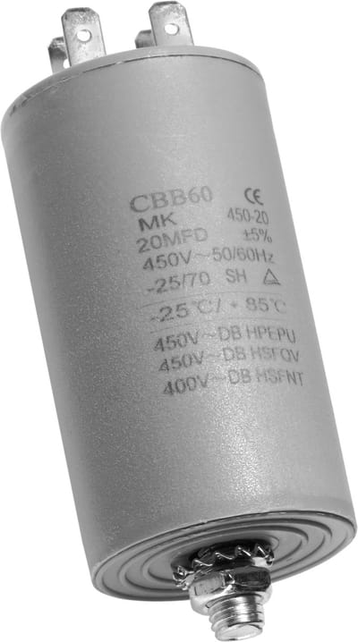 Dparts condensator 20 µF - universeel - 450V - universele aanloopcondensator - 20uf 450vac startcondensator