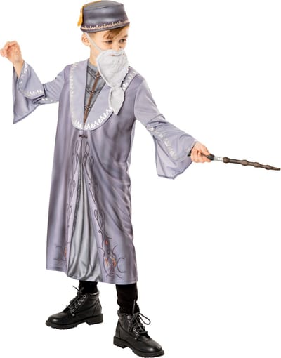 Harry Potter 4-delige Verkleedoutfit Dumbledore MAAT 110-116