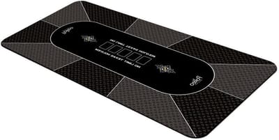 Pokertapijt Deluxe - Speeltafel Kleed - Poker Avonden - Speed Cloth Oppervlak - 180 x 90 cm - Grijs