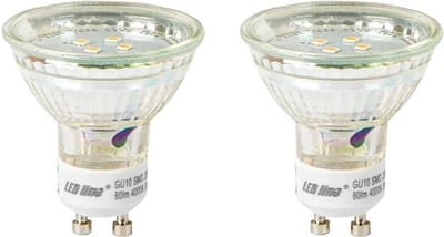 LED line LED Spot GU10 - 1W (vervangt 6W) - 80lm - Ø50mm - 230V - Energiezuinig - 2 stuks