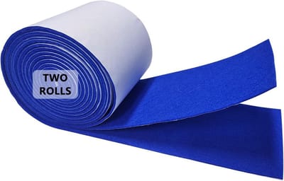 Zelfklevend Vilt - Meubelbescherming Viltrol - Meubels Beschermen - 1.4mm Dik Zacht Vilt - 10cm x 2.5m - Donkerblauw