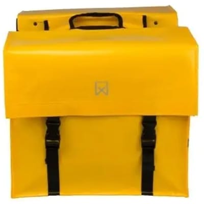 Dubbele tas voor bagagedragers van gecoat canvas Willex
