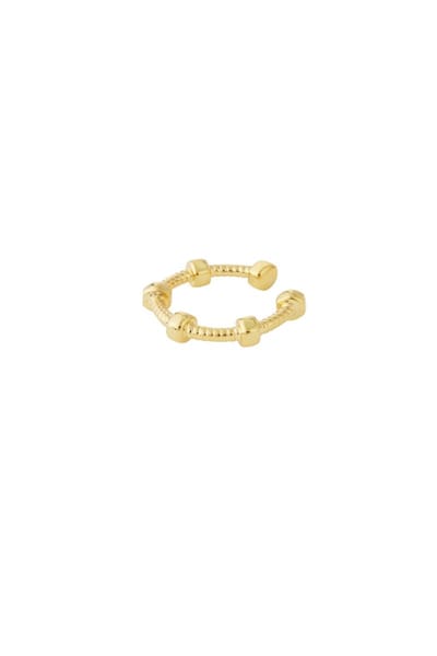 Ear cuff locked up | Koper | Goudkleurig