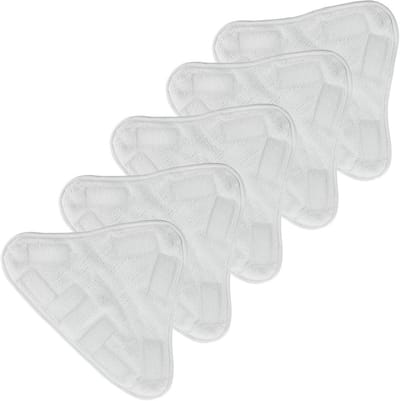 Reinigingspads - Microvezel Doeken - Stoomreiniger Onderhoud - Wasbaar Materiaal - 5 Stuks - Grijs