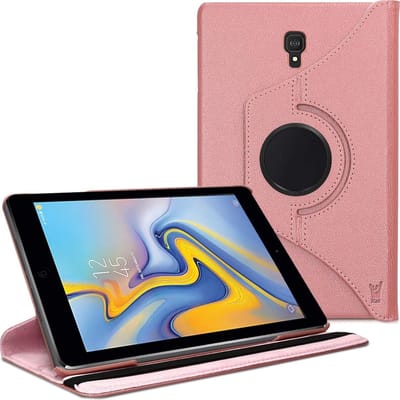Hoes geschikt voor Samsung Galaxy Tab A 10.5 (2018) 360 Graden Draaibaar Book Case van iCall - Roségoud