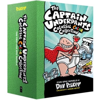 Boxed-Captain Underpants Co 5v - Captain Underpants - Dav Pilkey