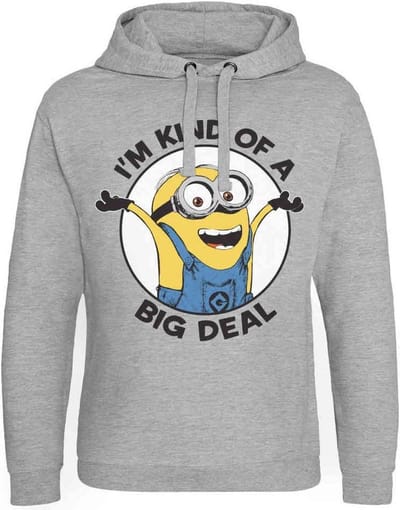 Minions Hoodie/trui -S- I'm Kind Of A Big Deal Grijs