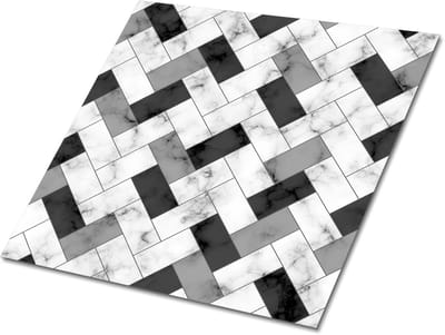 Tulup PVC Tegels - Marmeren Chodel Vinyl Tegels - 30 cm x 30 cm - Grijs Zelfklevende Vinyl Tegels - 9 stuks - Vinyl Tegels Zelfklevend - Marmer Plaktegels - Vinyl Wandtegels - Plaktegels keuken en Badkamer