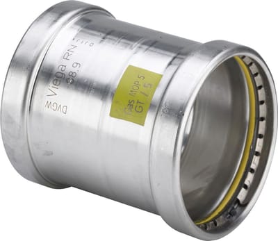 Viega Sanpress Inox G XL-schuifmof, d 108,0mm staal roestvrij Model 0215.5XL, 578619
