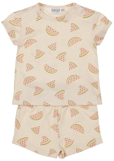 Dirkje meisjes Pyjama shortama Light pink - 05 Girls fresh