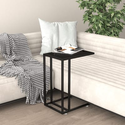 vidaXL - Computer - bijzettafel - 50x35x65 - cm - gehard - glas - zwart