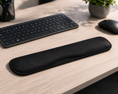 Polssteun Toetsenbord – Ergonomische Wrist Rest – Memory Foam – Anti-Slip – Voor PC & Laptop – Verlicht RSI & Polsklachten