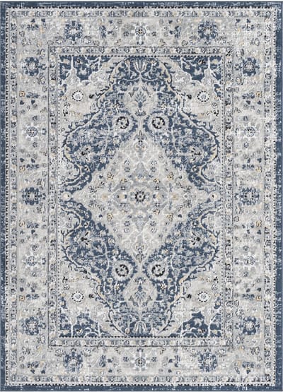 SURYA - PETRA Vintage Oosters Blauw Tapijt