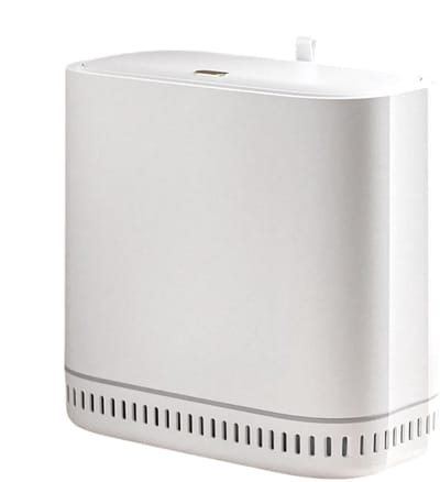Smalle Prullenbak - Afvalemmer Deksel - Badkamer Toilet - Automatische Sluiting - 28x15x29 cm - Zwart