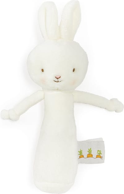Bunnies By The Bay Rammelaar Konijn - Knuffel - Geborduurde details - 15 cm - Wit