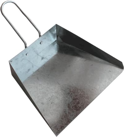 Mini Stofblik - Stoffer Set - Bureau Reinigen - Fijn Tand Kam - 18 x 14 cm - Lichtgrijs