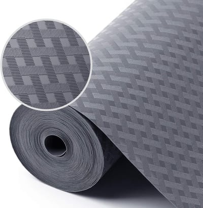 Antislipmatten voor Kasten en Lades - Antislip grip duurzaam - Waterdichte en oliebestendige - Koelkastvoeringen - Antislipmat Voor Dienblad | Vloer | opbergruimte | bureaus | keukengerei | servies - 30 x 300 cm - Grijs