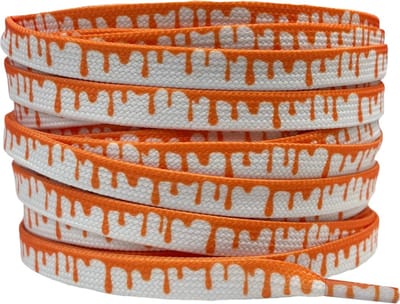 Printveter verfdruppels 8mm Wit/Oranje 120cm