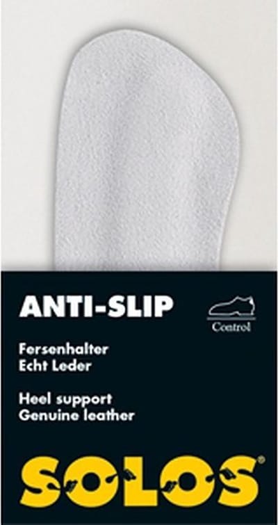 Solos Comfort Anti-Slip – Zelfklevende hielgrip van leer – Geschikt voor hakken, normale schoenen en sportschoenen, inhoud 1 paar
