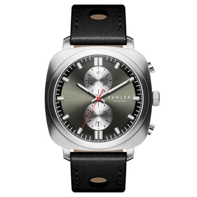 Callao | Zwart Kussenvormig Horloge