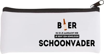 Akyol - bier, nu ik je aandacht heb je bent een geweldige schoonvader Etui - Papa - schoonvader - vader cadeautjes - vaderdag - verjaardagscadeau - verjaardag - cadeau - geschenk - kado - gift - vader artikelen - 20 bij 9 cm