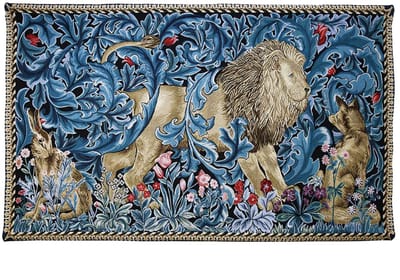 Wandkleed - Lion and the Forest - William Morris - 100% katoen - 139cm x 87cm
